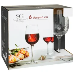 SG SECRET DE GOURMET - Lot de 6 verres à vin victoria 38cl