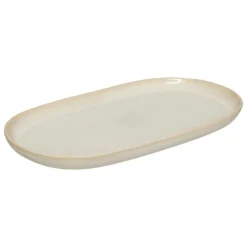 SG SECRET DE GOURMET - Plat "terre inconnue" en céramique beige 30x18cm