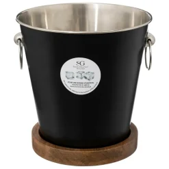 SG SECRET DE GOURMET - Seau à champagne "café bordelais" en manguier noir