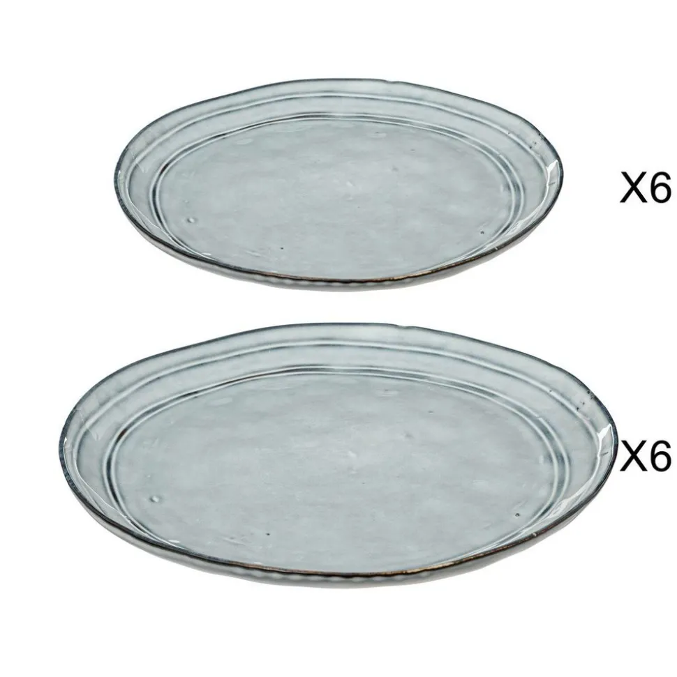 SG SECRET DE GOURMET - Service de 12 pièces "flower" bleu