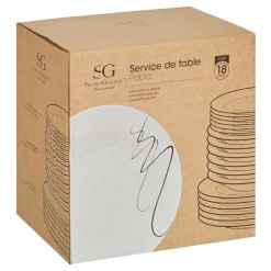 SG SECRET DE GOURMET - Service vaisselle "pablo" 18pcs