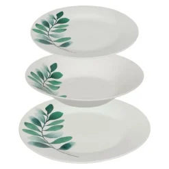 SG SECRET DE GOURMET - Service de table "végétal" 18 pièces en porcelaine