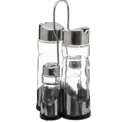 SG SECRET DE GOURMET - Set huile/vinaigre/poivre/sel verre