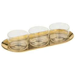 SG SECRET DE GOURMET - Set apéritif "automne" 4 pièces en verre