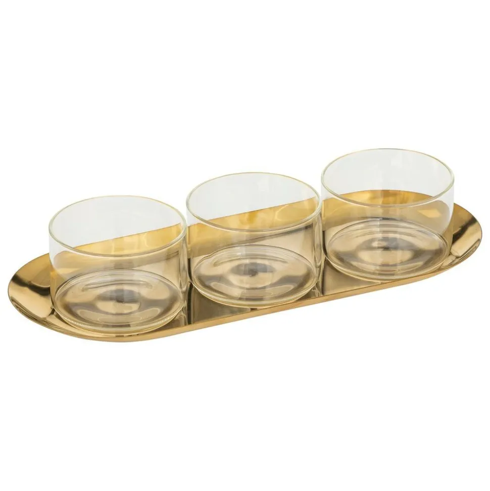 SG SECRET DE GOURMET - Set apéritif "automne" 4 pièces en verre