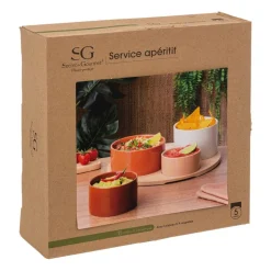 SG SECRET DE GOURMET - Set apéritif "alicante" 5 pièces en bambou