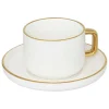 SG SECRET DE GOURMET - Tasse avec soucoupe "arya" en porcelaine 25cl