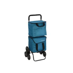 Sidebag poussette de marché 6 roues 2x20l bleu - 8220-464