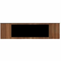 SINED - Buffet avec cheminee electrique cabinet meda 108 brown
