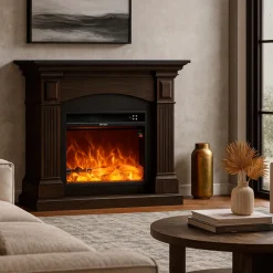 SINED - Cheminee au sol avec cadre et brûleur de 1500w sined camino cetona