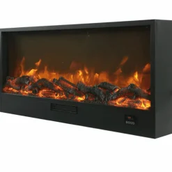 SINED - Cheminee electrique encastree 108cm sined caminetto ispica black