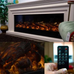 SINED - Cheminee electrique encastree de 150 cm sined caminetto vulture