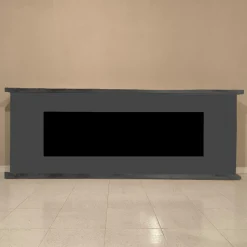 SINED - Installation de la cheminee electrique mobile desio 150 anthracite