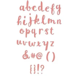 SIZZIX - Matrice de découpe pour sizzix - alphabet minuscule