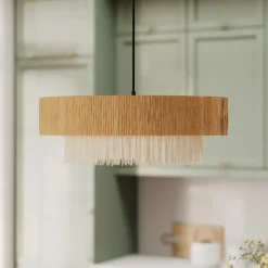 Solara - suspension ronde en raphia 75 cm