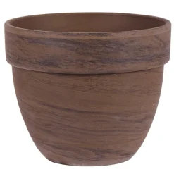 SPANG - Pot rond Levante en terre cuite, basalt Ø 35 x H. 29 cm