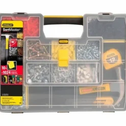 STANLEY - Valise de rangement pour bricolage 17 compartiments
