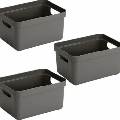 SUNWARE - Boite de rangement sigma home box 13 l (lot de 3)