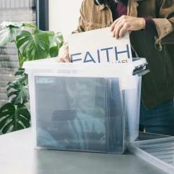 SUNWARE - Boîte de rangement en plastique q-line 52 litres