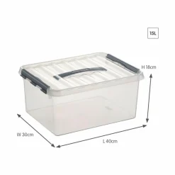 SUNWARE - Boîte de rangement en plastique q-line 15 litres