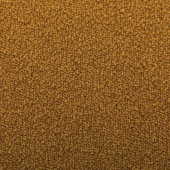 SWEEEK - Tabouret. Pouf en forme de galet en tissu moutarde. Tao l 60 x p 44 x h 40cm