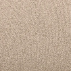 SWEEEK - Tabouret. Pouf en forme de galet en tissu greige. Tao l 60 x p 44 x h 40cm