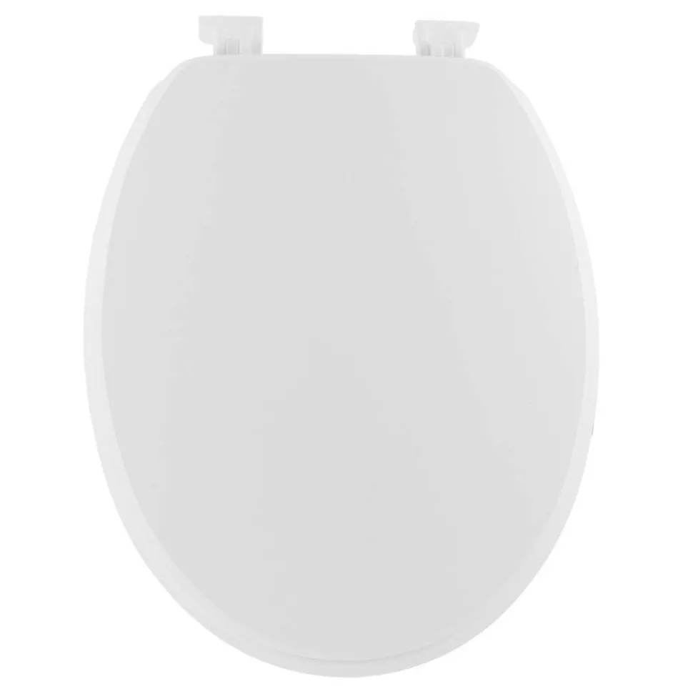 TENDANCE - Abattant wc mdf 18 pouces attaches plastiques - blanc