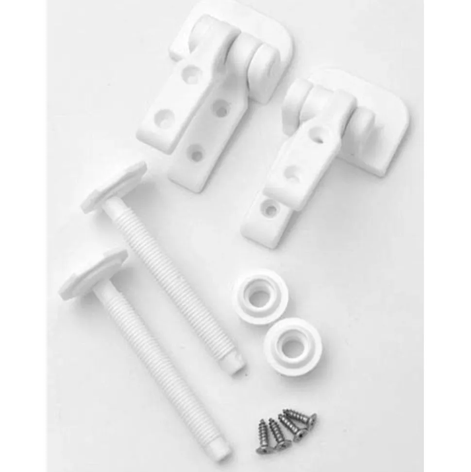 TENDANCE - Abattant wc mdf 18 pouces attaches plastiques - blanc