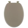 TENDANCE - Abattant wc mdf 18 pouces attaches plastiques - taupe