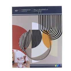 TENDANCE - Abattant wc thermodur 18 pouces attaches plastiques - trendy