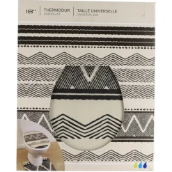 TENDANCE - Abattant wc thermodur 18 pouces attaches plastiques - tribal lodge