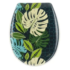 TENDANCE - Abattant wc thermodur 18 pouces attaches plastiques - vent d exotisme