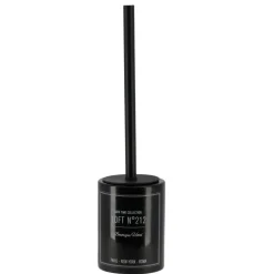 TENDANCE - Brosse dolomite tige inox imprime - neo retro noir