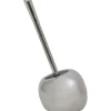 TENDANCE - Brosse wc dolomite forme boule - chrome
