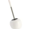 TENDANCE - Brosse wc dolomite forme boule - blanc