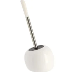 TENDANCE - Brosse wc dolomite forme boule - blanc