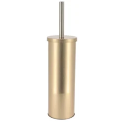 TENDANCE - Brosse wc metalisee - dore