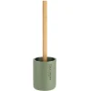 TENDANCE - Brosse wc polyresine - kaki bambou