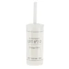 TENDANCE - Brosse wc pp imprimee - neo retro blanc