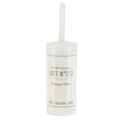 TENDANCE - Brosse wc pp imprimee - neo retro blanc