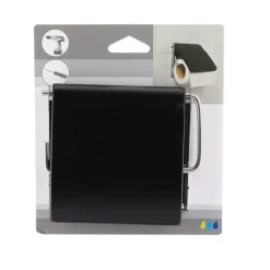 TENDANCE - Derouleur papier wc mdf - noir mat