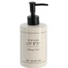 TENDANCE - Distributeur a savon dolomite rond imprime 320 ml - neo retro blanc