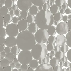 TENDANCE - Fond de baignoire pvc 69x36cm bulles - taupe