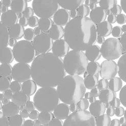 TENDANCE - Fond de baignoire pvc 69x36cm bulles - gris perle