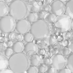 TENDANCE - Fond de douche pvc 50x50cm bulles - transparent