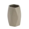 TENDANCE - Gobelet gres forme losange - taupe