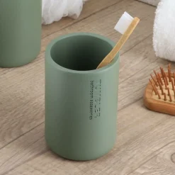 TENDANCE - Gobelet polyresine - kaki