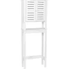 TENDANCE - Meuble dessus wc mdf etagere mdf - santorin