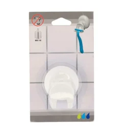 TENDANCE - Porte rasoir pp sur ventouse - blanc