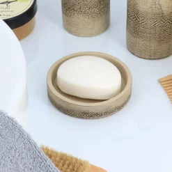 TENDANCE - Porte savon ciment - naturel